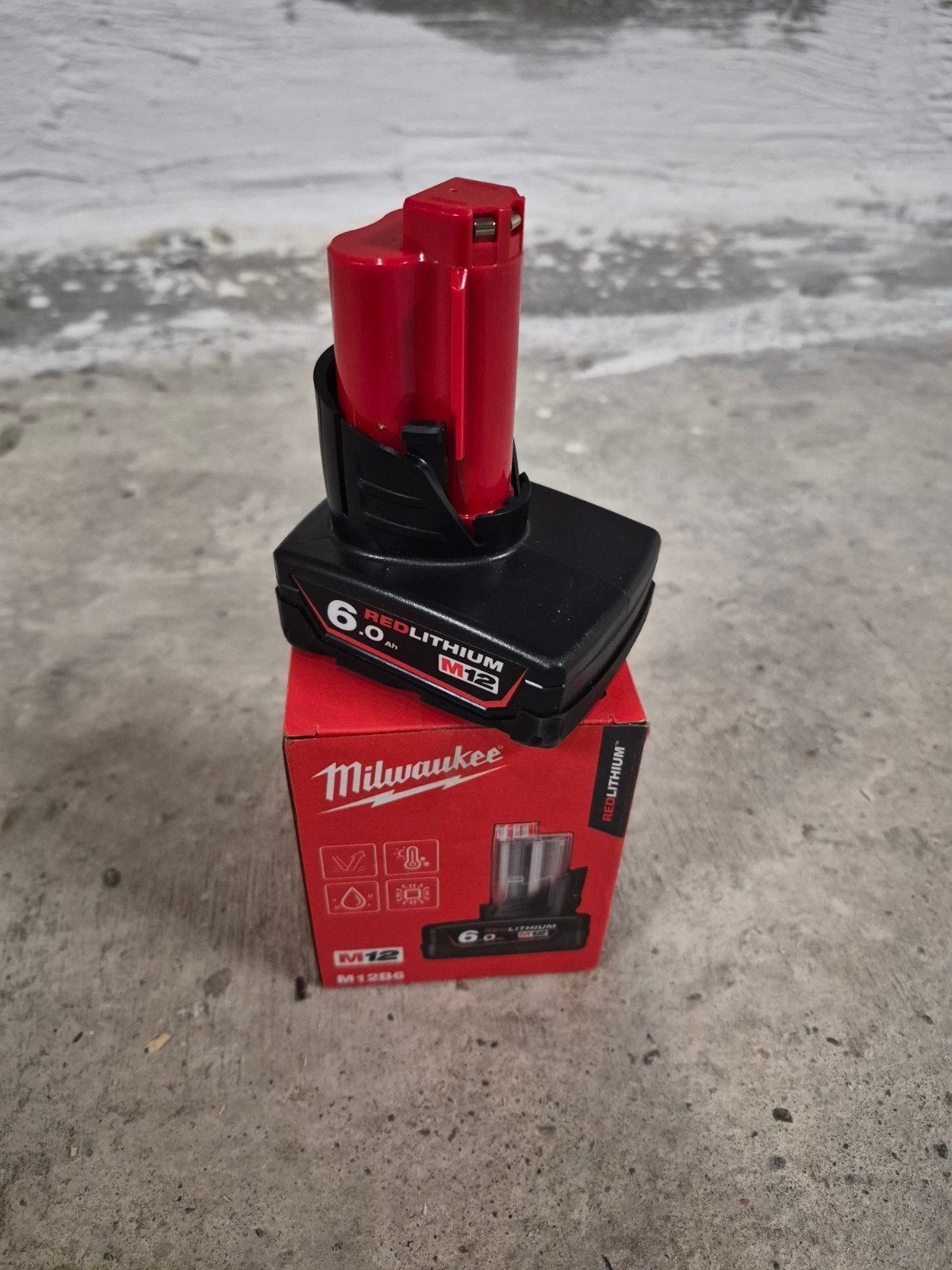 Milwaukee  6.0ah accu M12 gloednieuw, Ophalen of Verzenden, Nieuw, Overige typen