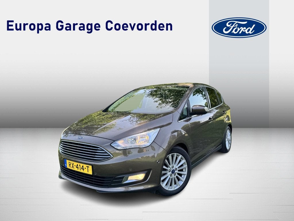Ford C-Max 1.0 EB 125PK Titanium | DEALER OND. | TREKHAAK |, Voorwielaandrijving, Gebruikt, Euro 6, Bruin