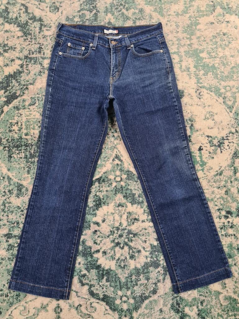 Levi's 505 straight leg W29 L30 Dames Tulsi2930 High-rise, Blauw, Ophalen of Verzenden, Zo goed als nieuw, W30 - W32 (confectie 38/40)