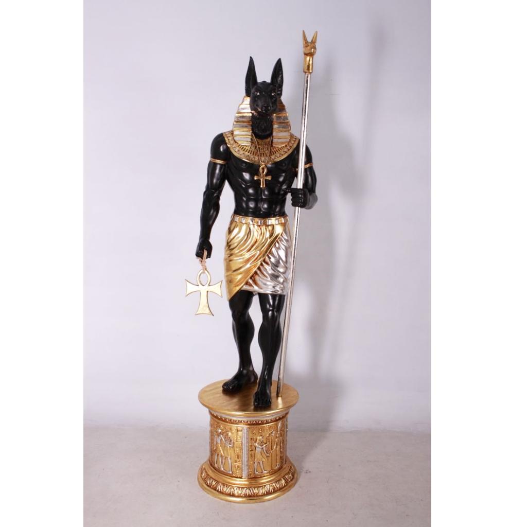 Egyptian Anubis with Base – Egypte Hoogte 239 cm, Ophalen, Nieuw