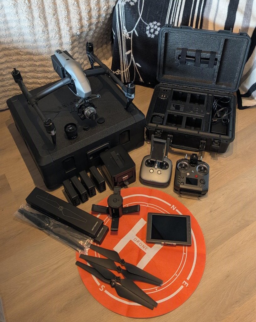 DJI Inspire 2 incl veel accessoires, Ophalen, 5 tot 10 kilometer, 15 tot 30 minuten, Zo goed als nieuw