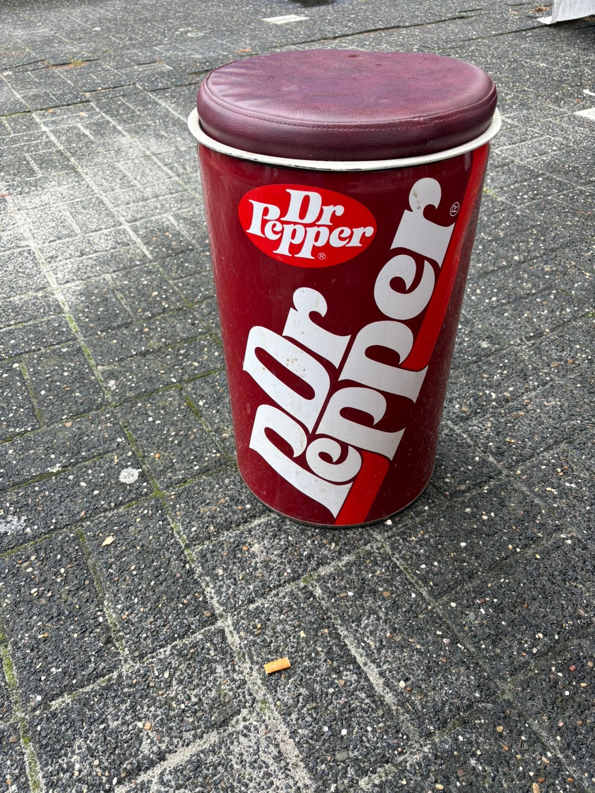 Dr. Pepper blik /zitkruk, Ophalen, Zo goed als nieuw, Overige