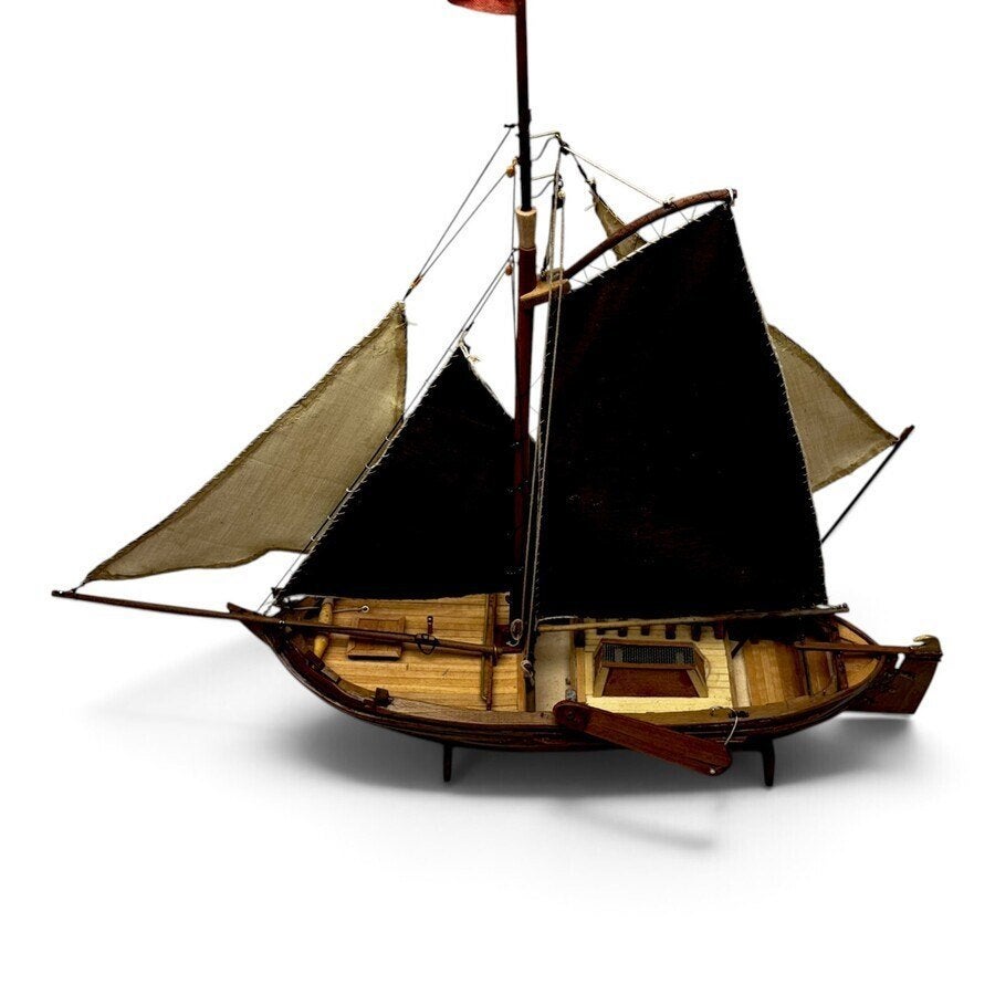 Handgebouwd model van een Zuiderzeebotter, Ophalen of Verzenden, Gebruikt