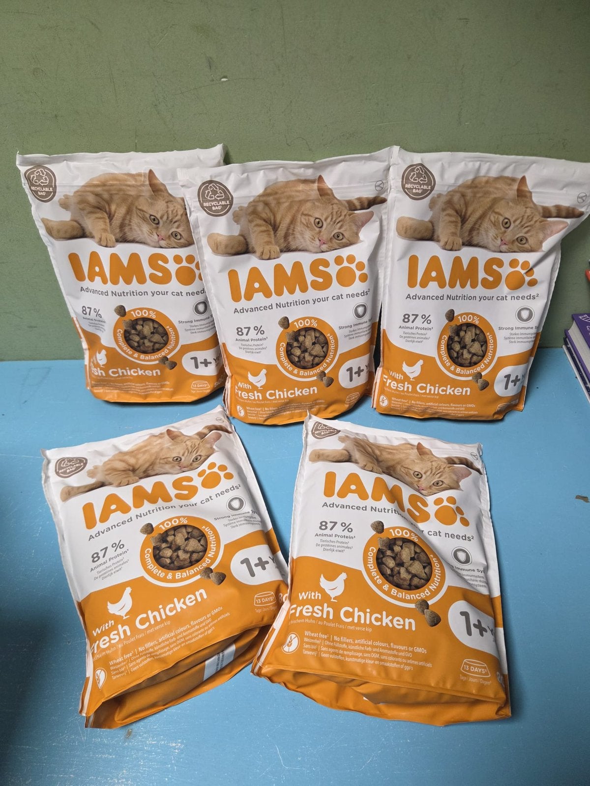 5 zakken iams kattenvoer, Ophalen of Verzenden, Kat
