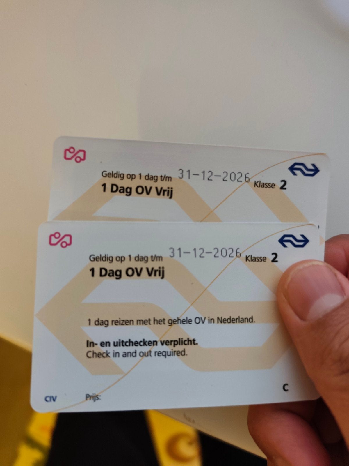 Dagkaart Per stuk 50€, Eén persoon, Bus, Metro of Tram, Algemeen kaartje