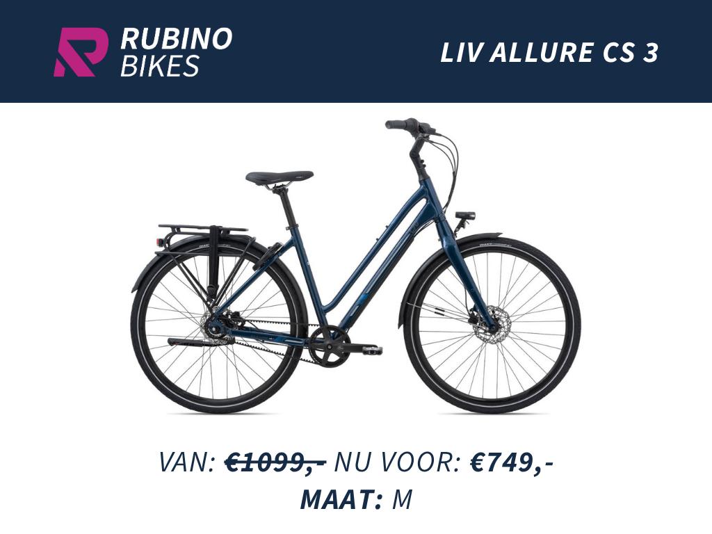 LIV ALLURE CS 3 STADSFIETS TANDRIEM - 32% KORTING - Maat M, Fietsen en Brommers, Ophalen, Pascallaan 66, 8218 NJ Lelystad, Versnellingen