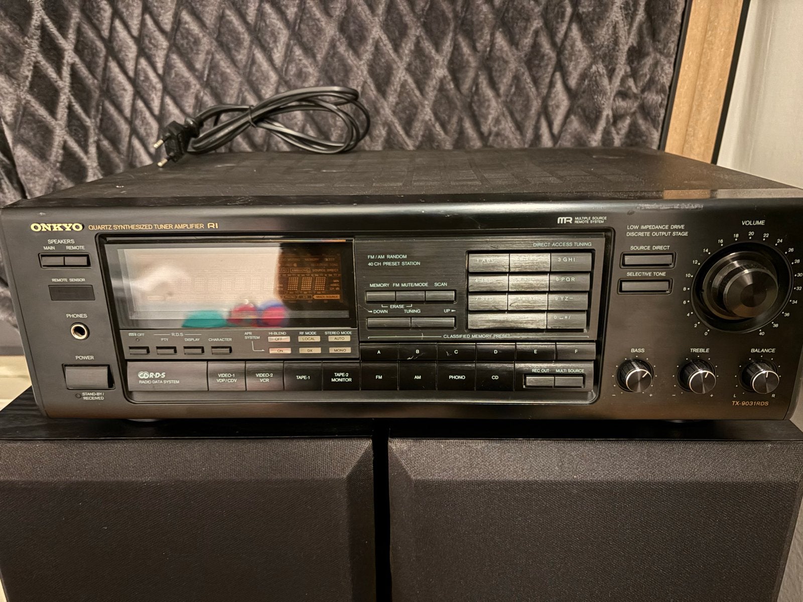 Onkyo TX-903 RDS Stereo Receiver - Goede Staat, Ophalen, Gebruikt, 60 tot 120 watt, Stereo