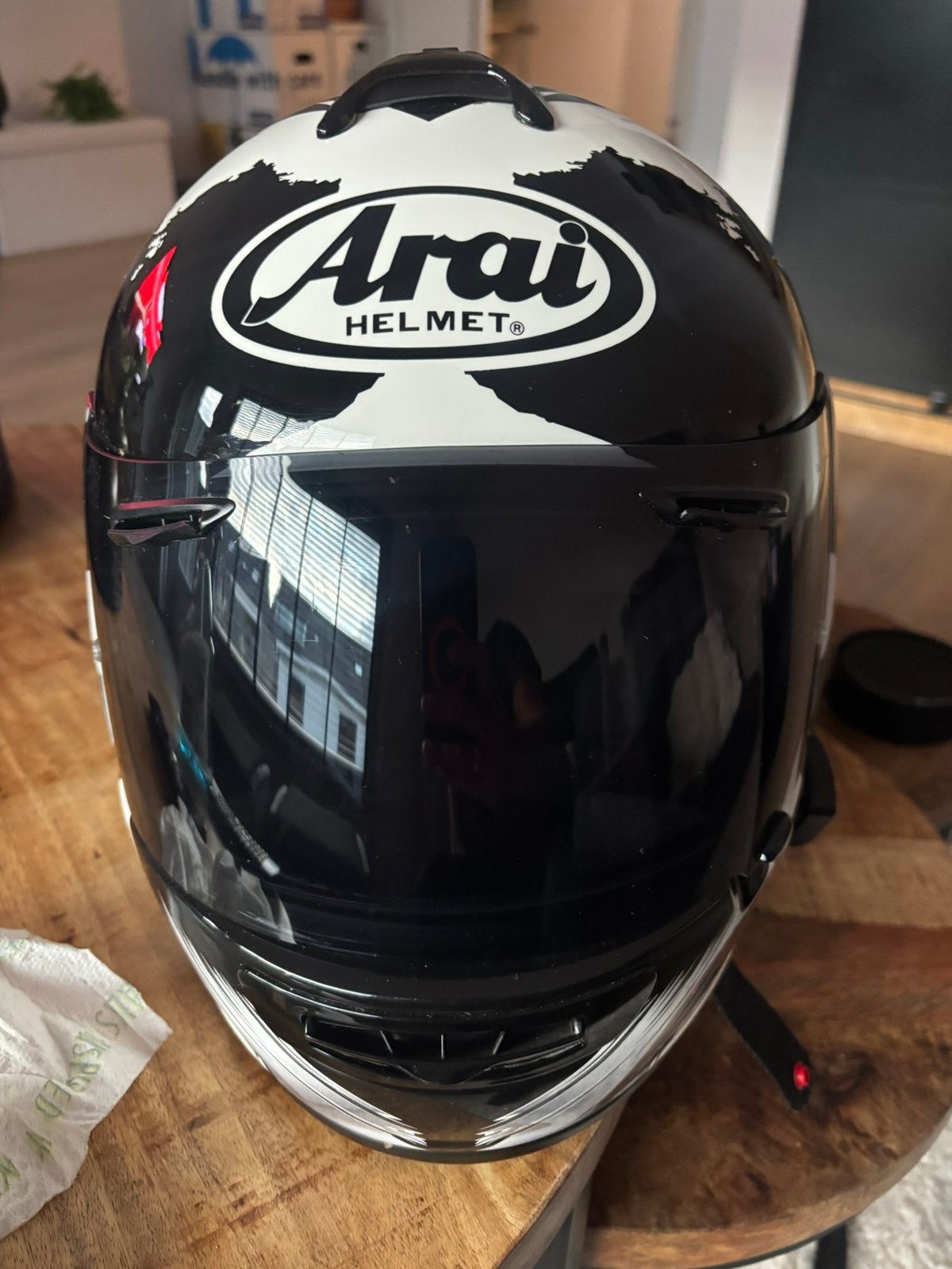 Arai chaser V met comminucatie set te koop, M, Arai, Heren, Ophalen of Verzenden