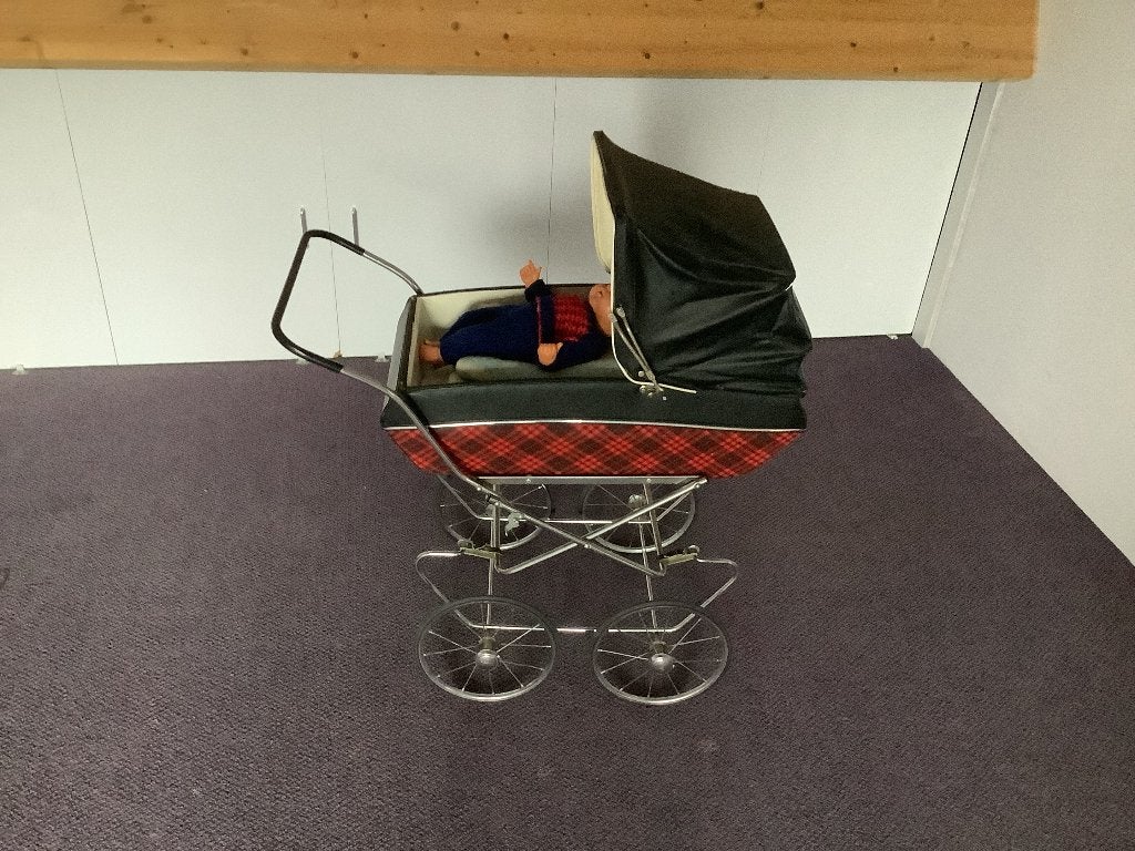 Vintage poppenwagen, Ophalen of Verzenden, Gebruikt, Overige typen