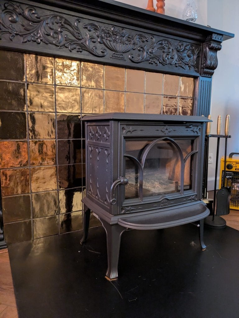 houtkachel Jotul zo goed als nieuw, Huis en Inrichting, Kachels, Ophalen, Houtkachel, Zo goed als nieuw, Vrijstaand
