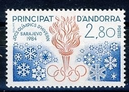 Andorra Frans 348 Sport 1984 postfris, Ophalen of Verzenden, Overige landen, Postfris