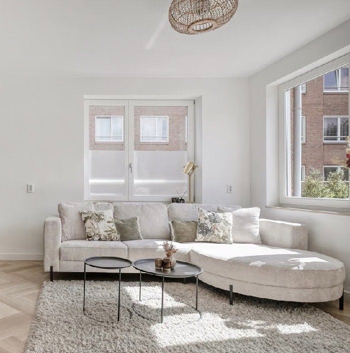 Bank 270 cm zo goed als nieuw, demo model, Huis en Inrichting, Banken | Complete zithoeken, Zo goed als nieuw, Stof, Ophalen