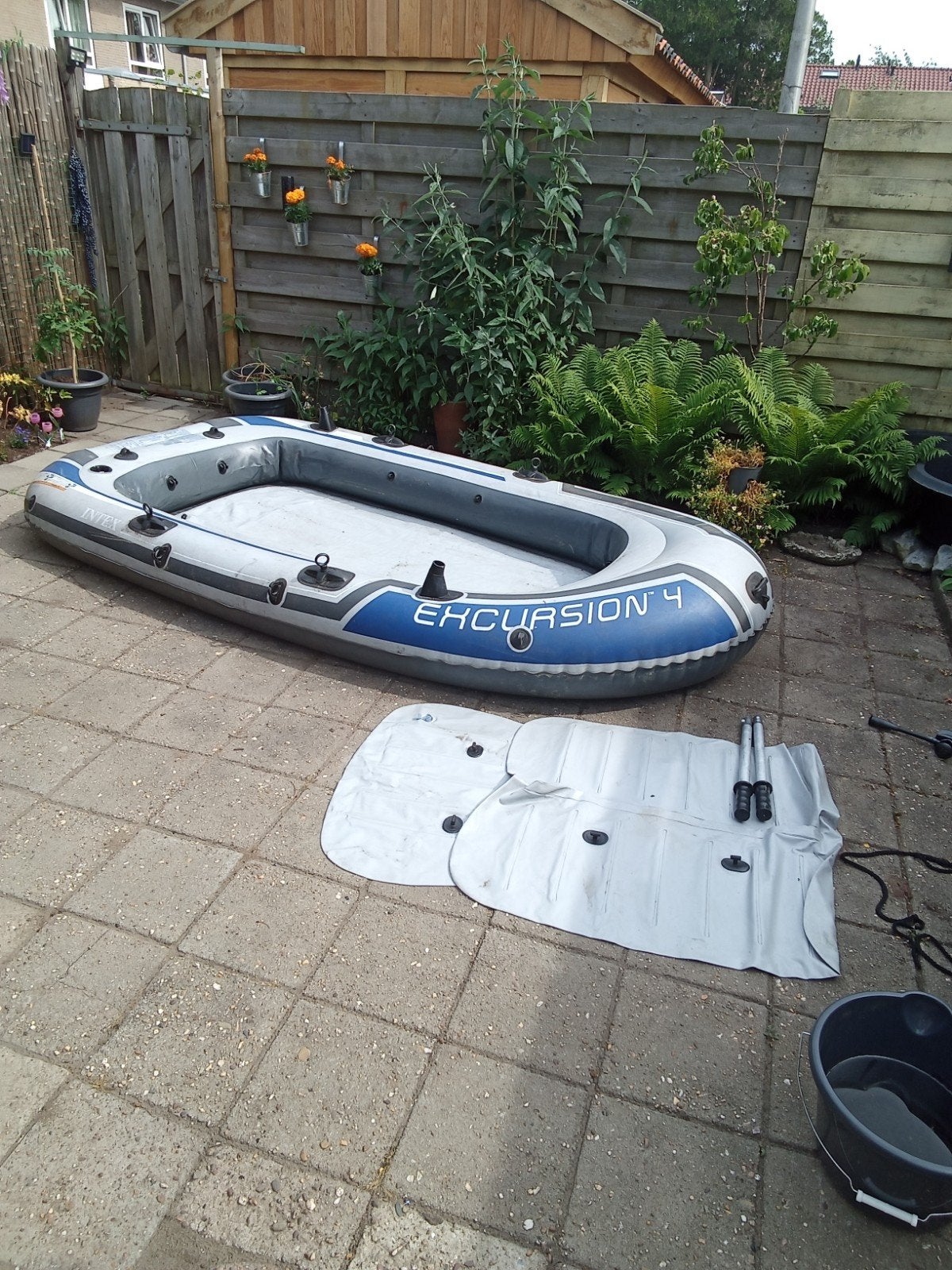 Boot rubber in zeer goede staat compleet., Watersport en Boten, Overige typen, Ophalen of Verzenden, Zo goed als nieuw, Met peddels