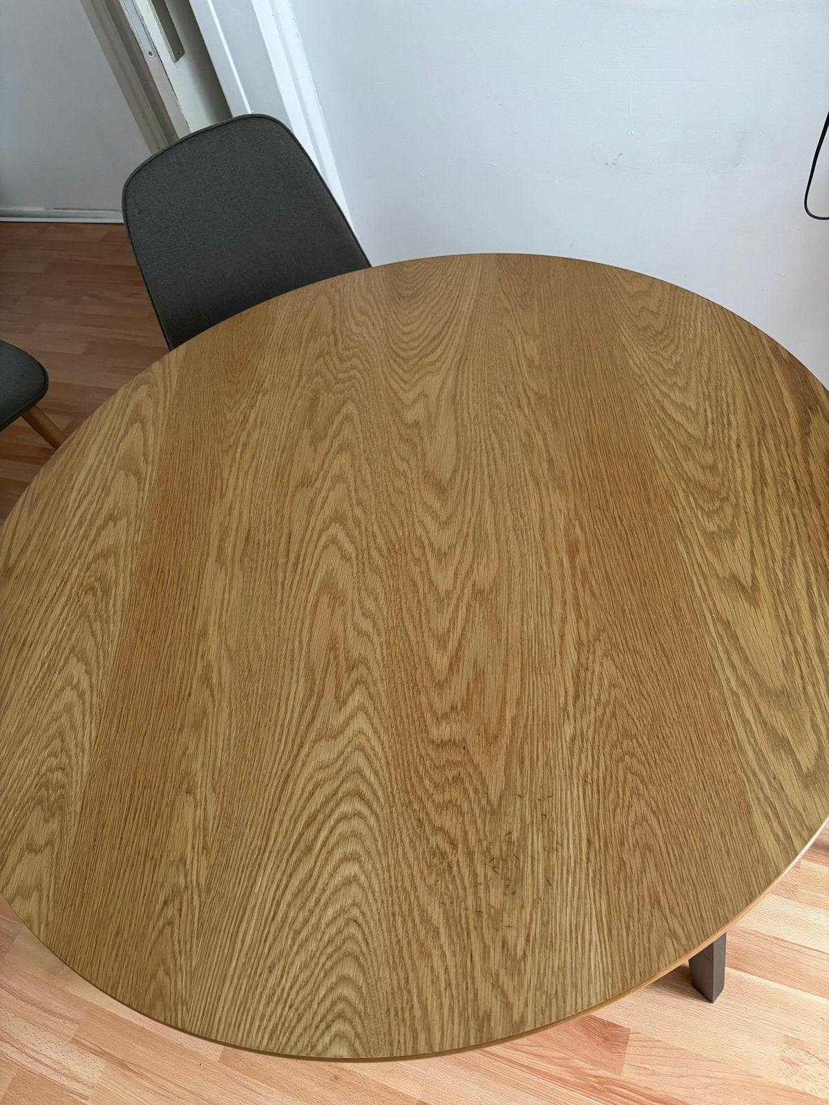 Ronde eettafel met stoelen, Ophalen, Gebruikt, 100 tot 150 cm, Rond