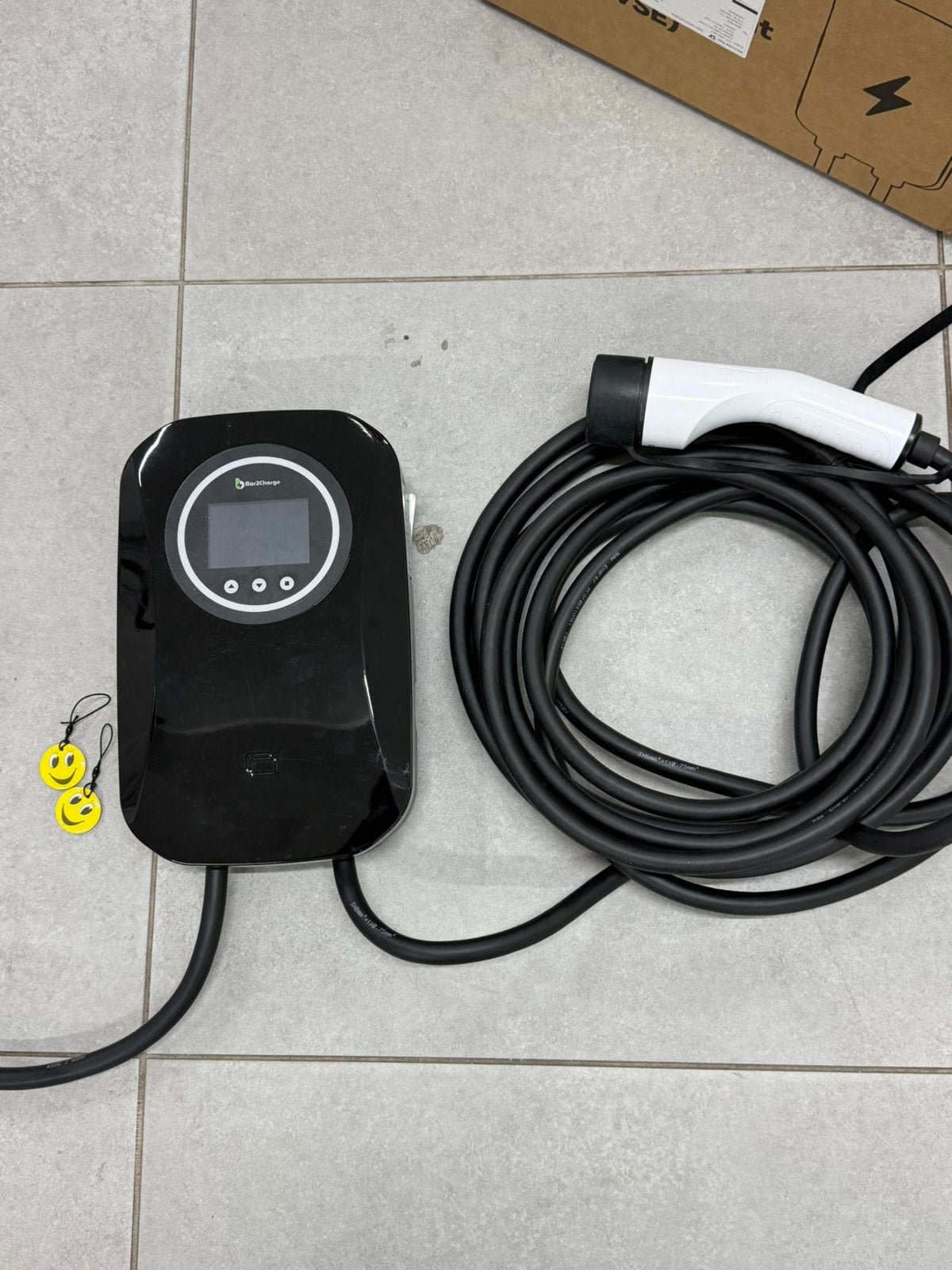 Laadpaal 7.4 kW 1 fase 10 meter laadkabel Type 2 IP66 Zwart, Gebruikt, Laadkabel, Info@bar2charge.eu, Molenstraat 122 5701 KJ Helmond