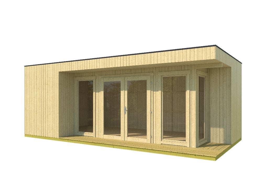 Modern tuinhuis - 6586x3240mm - Interflex GardenLiving, Tuin en Terras, Tuinhuizen, 200 tot 400 cm, Ophalen of Verzenden, Zo goed als nieuw