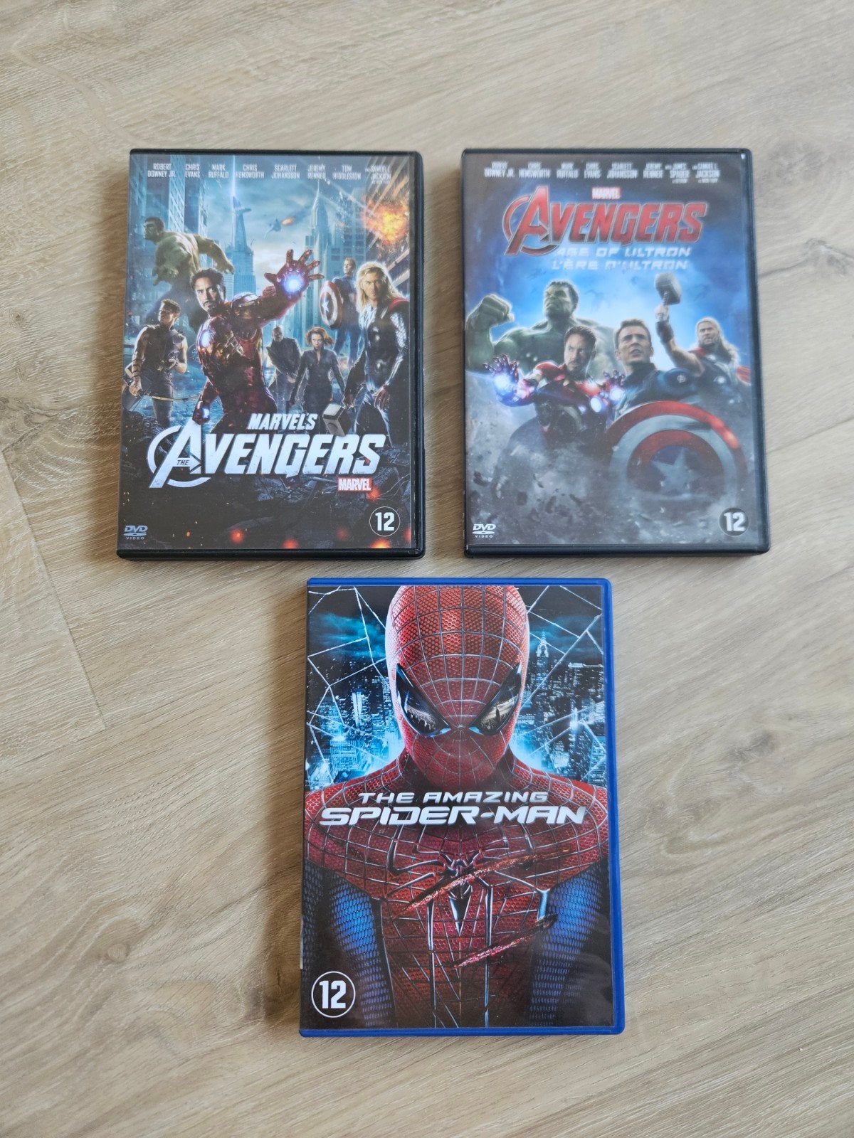 Marvel's Avengers 1 en 2 & The Amazing Spider-Man op DVD!, Actie, Ophalen of Verzenden, Frans, Vanaf 12 jaar
