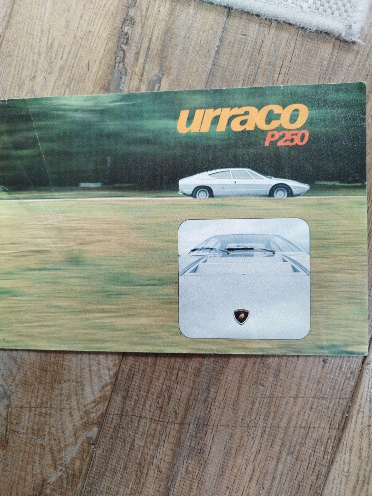 Lamborghini Urraco P250 brochure uit 1972, Ophalen of Verzenden, Zo goed als nieuw, Lamborghini