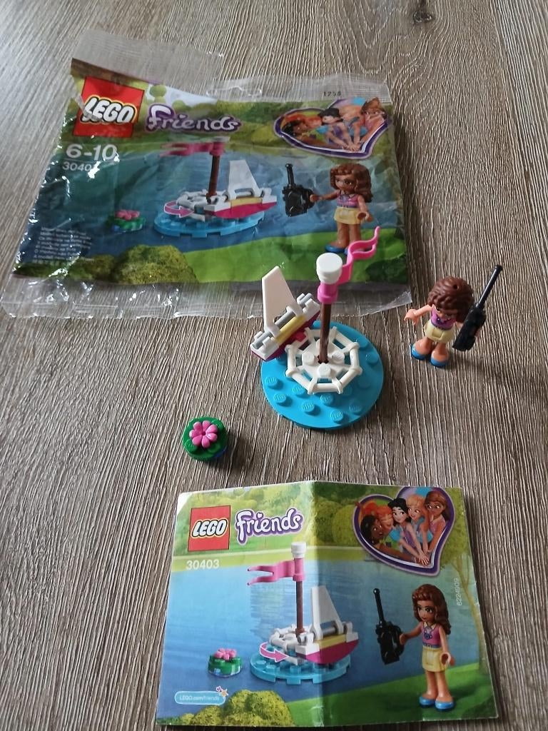 Lego Friends nr. 30403 Olivia met bestuurbare boot, Ophalen of Verzenden, Zo goed als nieuw, Complete set, Lego