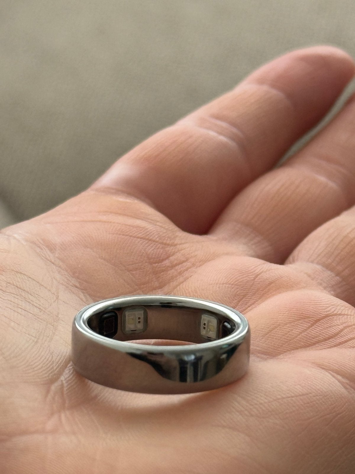 Oura Ring 5 (zilver), Overige materialen, Gebruikt, 19 tot 20, Ophalen of Verzenden