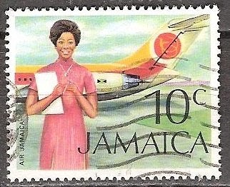 Jamaica 19, stewardess, Verzenden, Gestempeld, Midden-Amerika