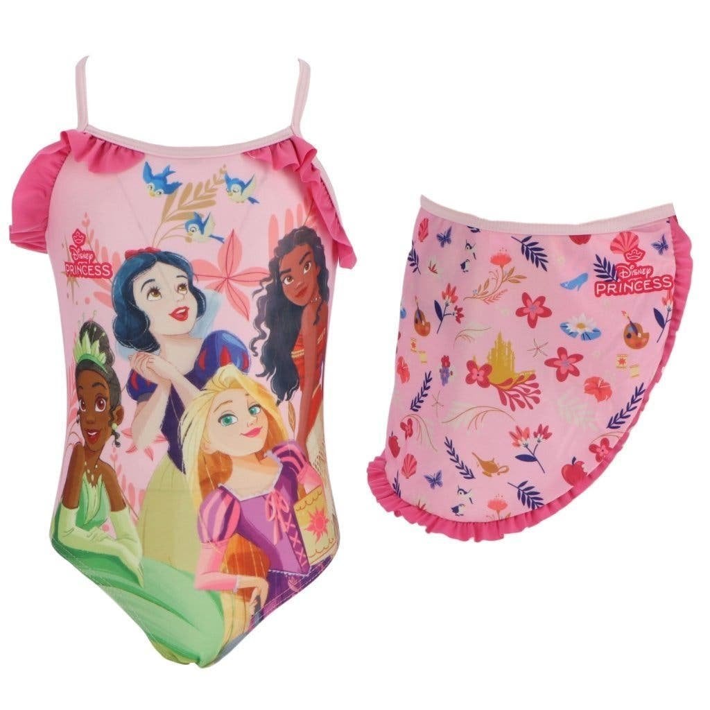 Disney Princess Badpak met Sarong - 98/104-110/116-122/128, Kinderen en Baby's, Meisje, Badpak, Nieuw, Ophalen of Verzenden