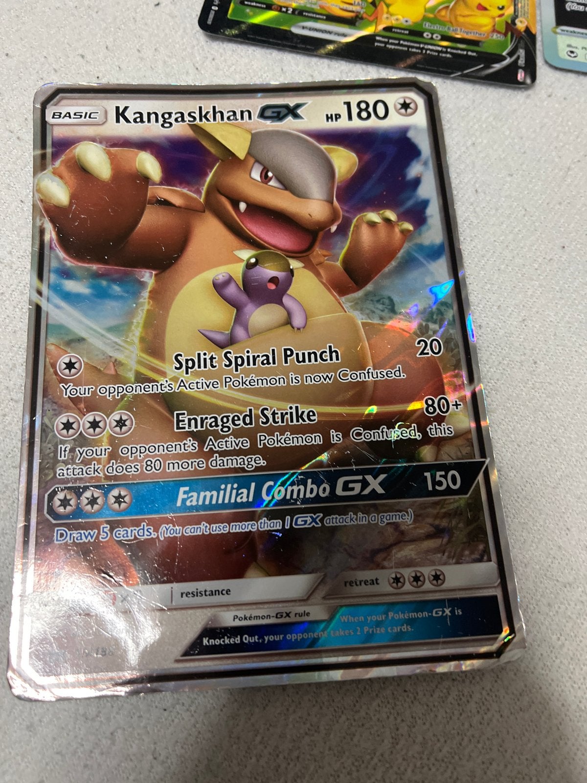 Grote Pokémon kaarten - Diverse GX, V, VSTAR en EX kaarten, Ophalen, Gebruikt, Meerdere kaarten, Foil