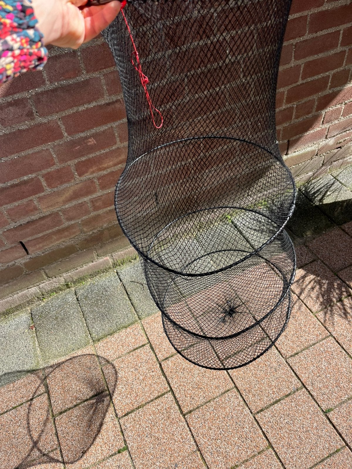 Leefnet vissen, Ophalen, Gebruikt, Net of Fuik