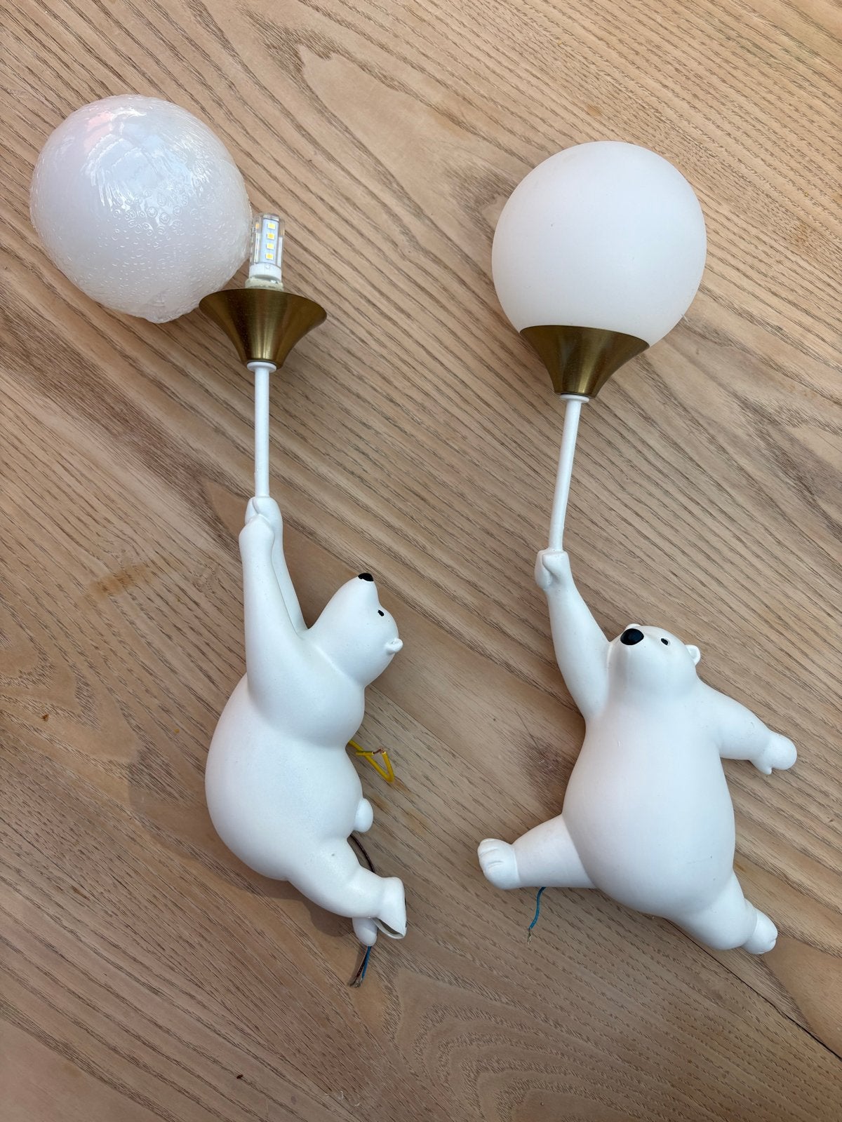 Fateh wandlampen beer kinderkamer, Ophalen of Verzenden, Gebruikt, Kunststof, Wit
