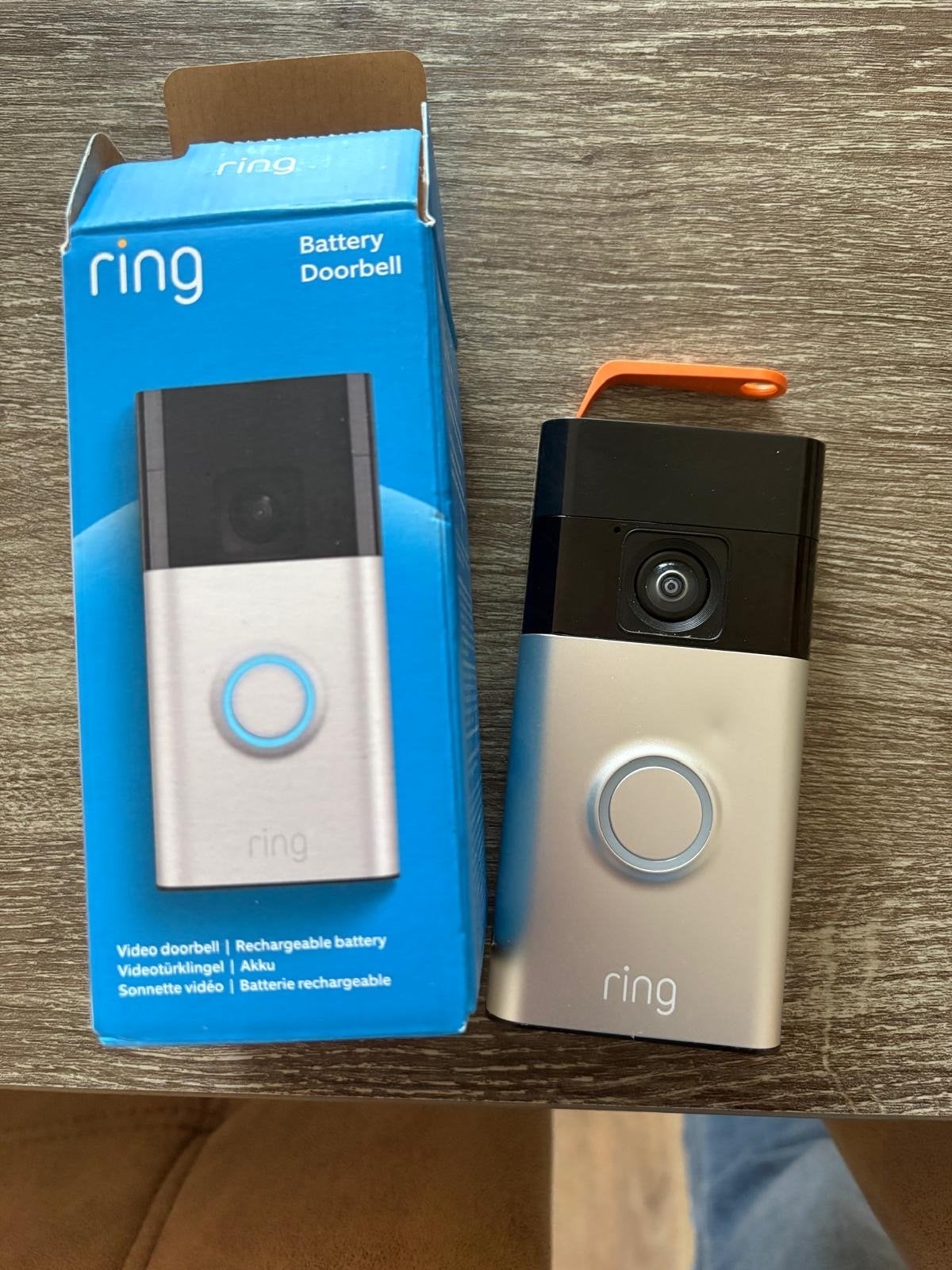 Ring Battery Video Deurbel - Draadloos en Oplaadbaar, Ophalen of Verzenden, Bewegingsdetectiesensor, Zo goed als nieuw, Draadloos