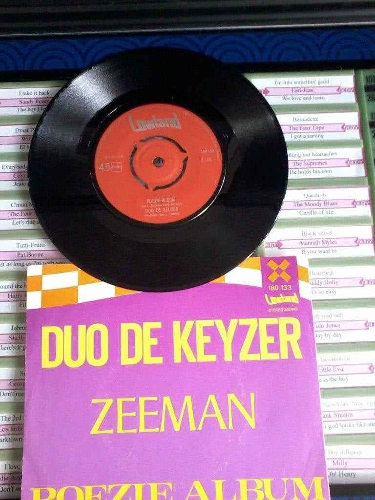 Duo de Keyzer – Poezie Album--Zeeman--Jaartal??, Cd's en Dvd's, Gebruikt, 7 inch, Ophalen of Verzenden, Beschermende buitenhoes