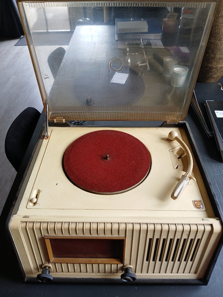 PHILIPS RADIO / PLATENSPELER COMBI - VINTAGE, Ophalen of Verzenden, Audio en Video