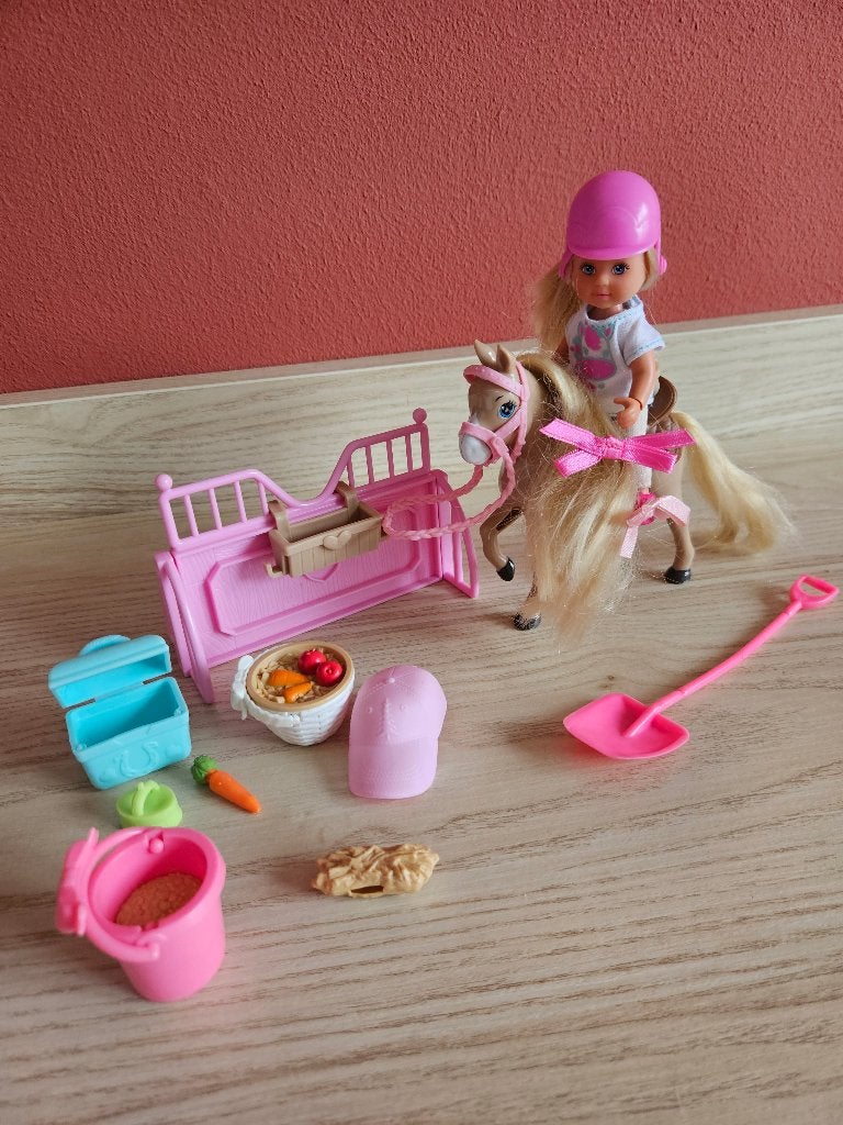 barbiepop met pony, Ophalen of Verzenden, Zo goed als nieuw, Pop