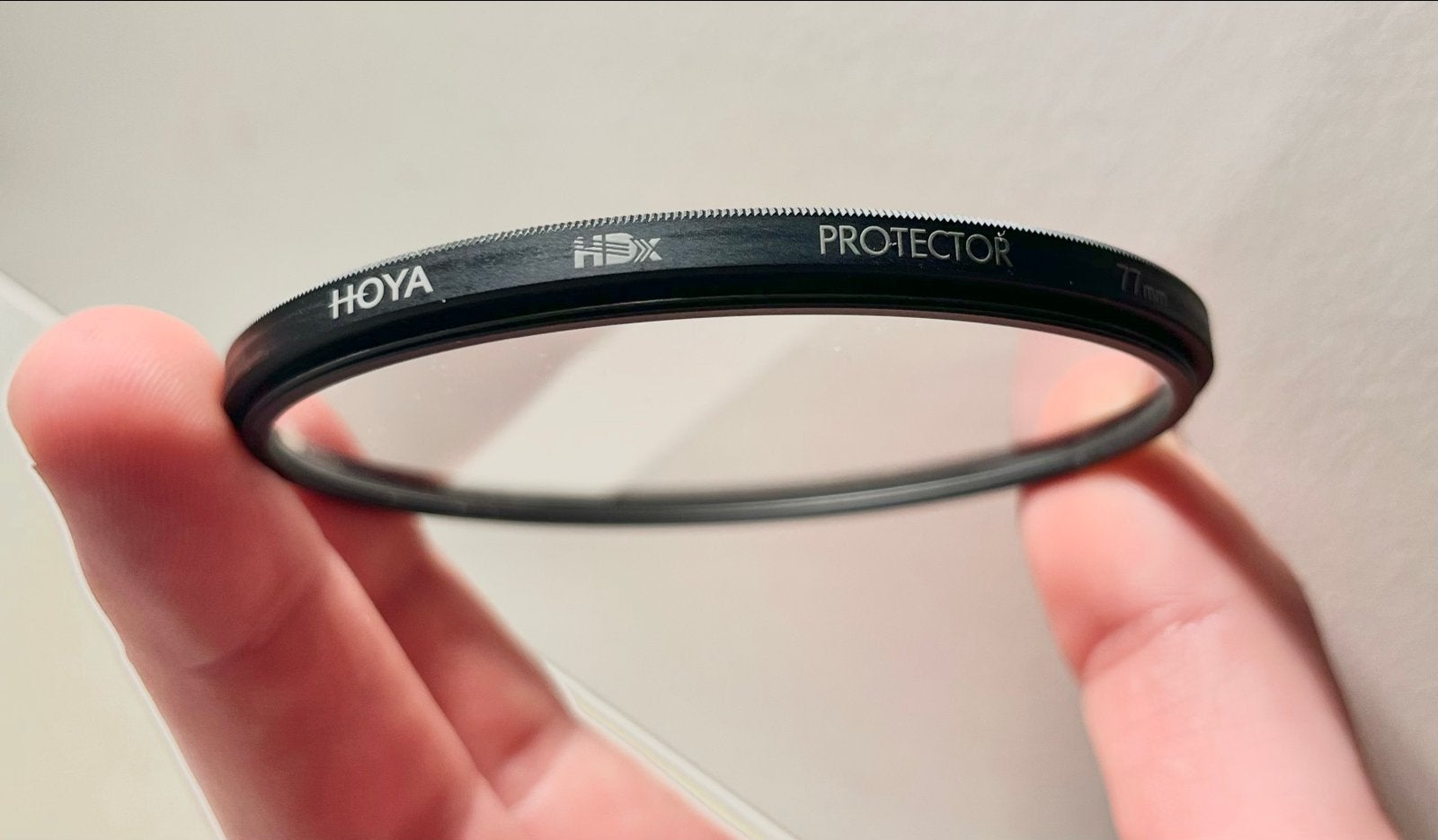 Hoya HDX Protector 77mm filter, Ophalen of Verzenden, Zo goed als nieuw, 70 tot 80 mm, Beschermfilter