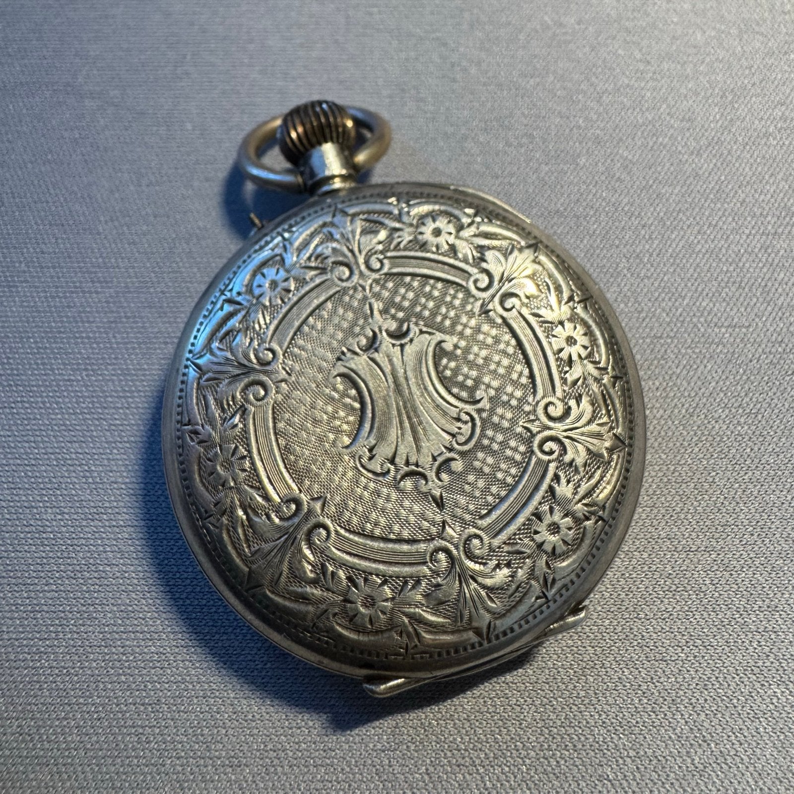 Antiek zilveren zakhorloge - W.H.FIELD & Co. Genève, Ophalen of Verzenden, Zilver, Overige typen