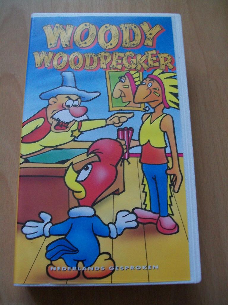 Videoband - Woody Woodpecker, Tekenfilm, Alle leeftijden, Ophalen of Verzenden, Zo goed als nieuw