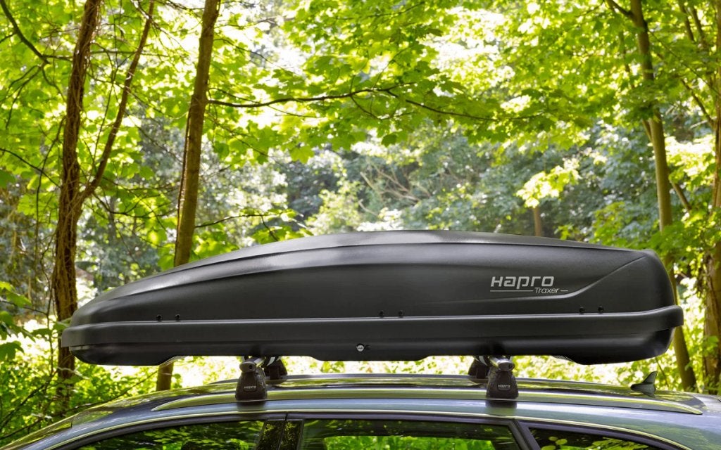 Te huur: Dakkoffer Hapro Traxer 6.6 + opt. Hapro dakdragers, Ophalen, Zo goed als nieuw