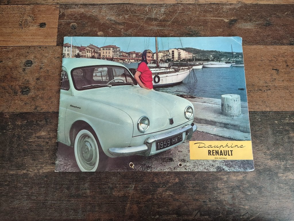 Folder: Renault Dauphine (1959), Verzenden, Gelezen, Opel