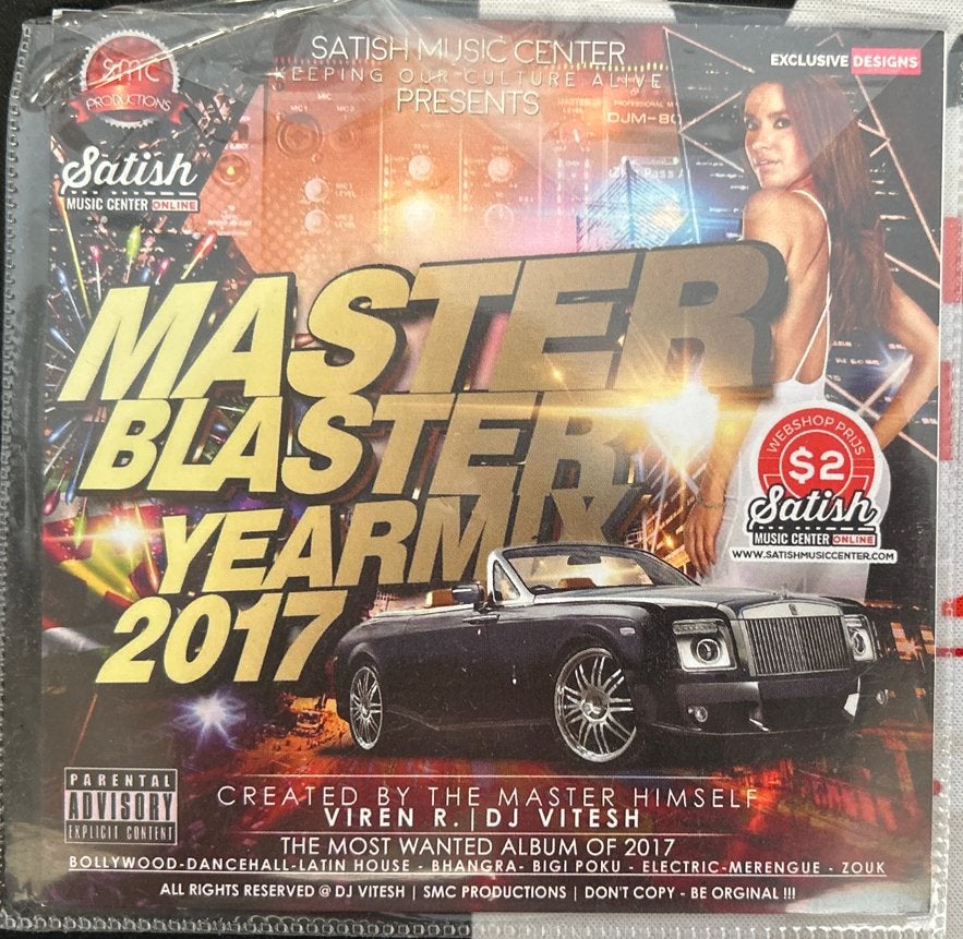 Master Blaster Yearmix 2017 - Satish Music Center CD, Ophalen of Verzenden, Nieuw in verpakking, Overige genres, Verzamelalbum