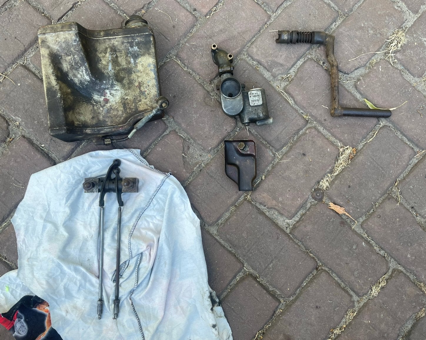 Lot onderdelen Bernard W0 stationaire motor, Ophalen, Gebruikt
