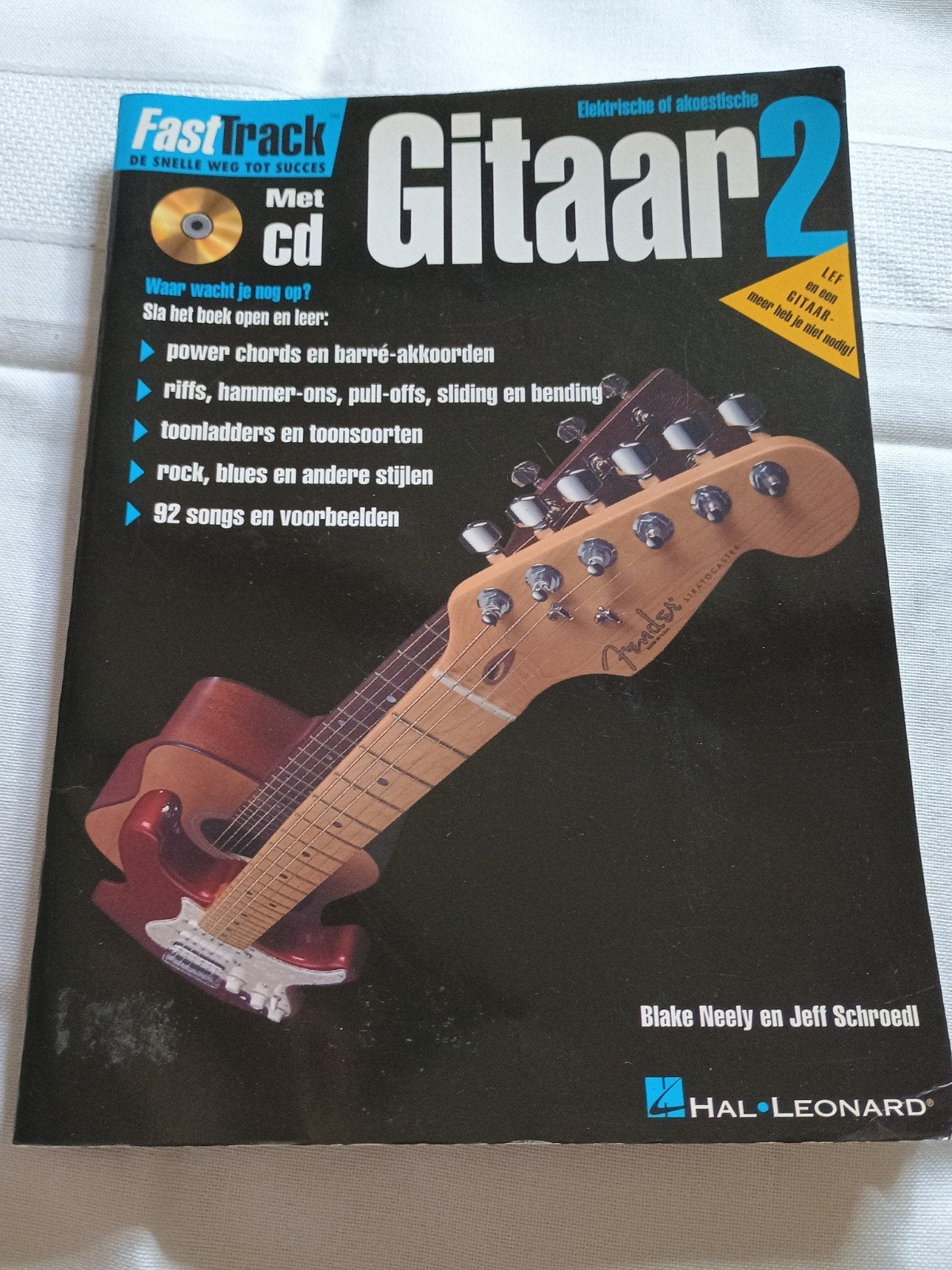 Gitaar lesboek incl. CD - Deel 2 - Hal Leonard, Overige genres, Les of Cursus, Ophalen of Verzenden, Gitaar