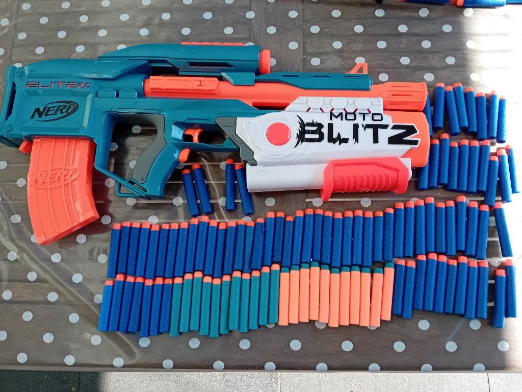 Nerf Elite 2.0 Moto Blitz met veel pijltjes, Ophalen, Gebruikt