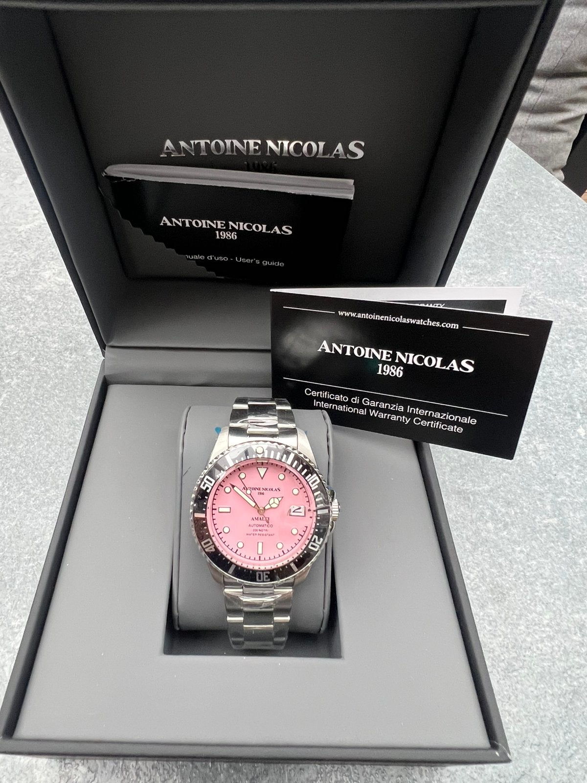 Antoine Nicolas 1986 Amalfi Automatic Roze, Ophalen of Verzenden, Nieuw, Roze, Android