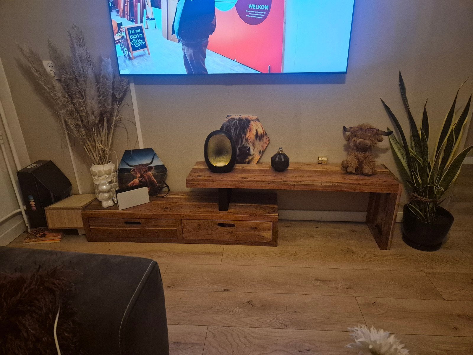 tv meubel mango hout, Ophalen