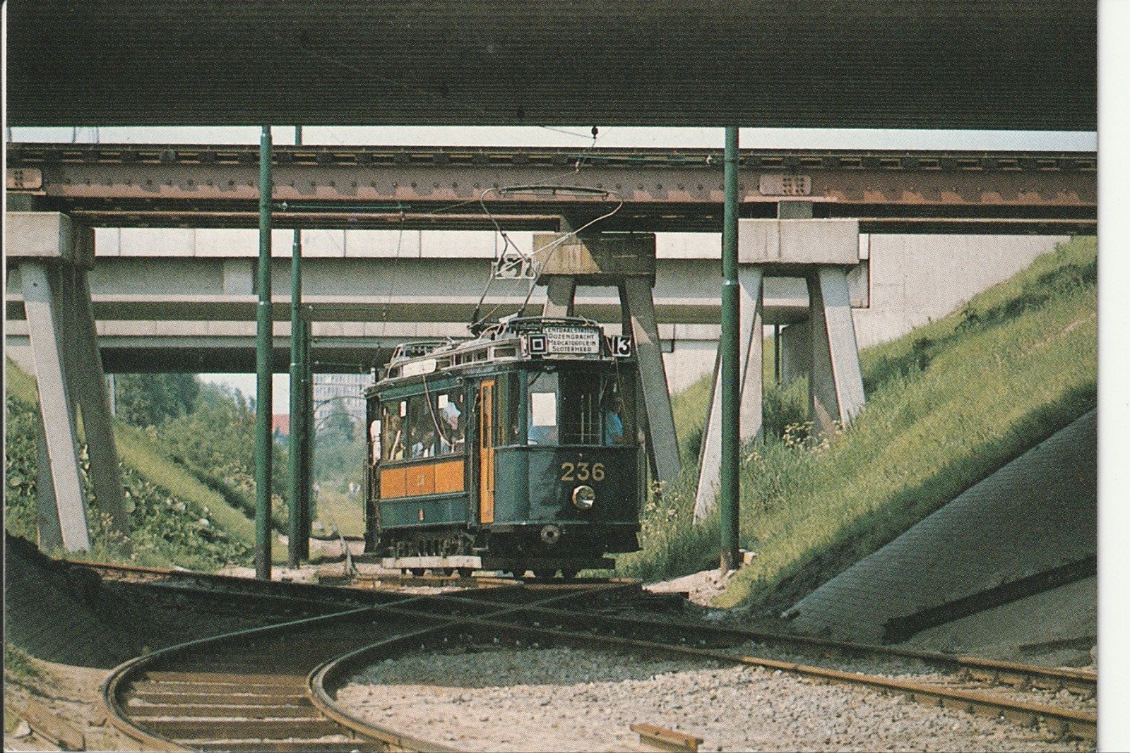 AMSTERDAM VIADUCT SCHIPHOLLIJN MOTORRIJRUIG 236, 3 JUNI 1979, Ophalen of Verzenden, 1960 tot 1980, Ongelopen, Noord-Holland