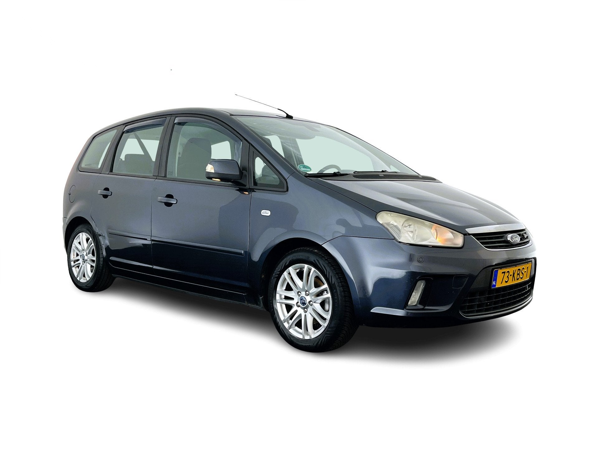 Ford C-MAX 1.8-16V Ghia Flexifuel *NAVI-FULLMAP | AIRCO | CR, Auto's, Ford, Voorwielaandrijving, Stof, Gebruikt, 4 cilinders