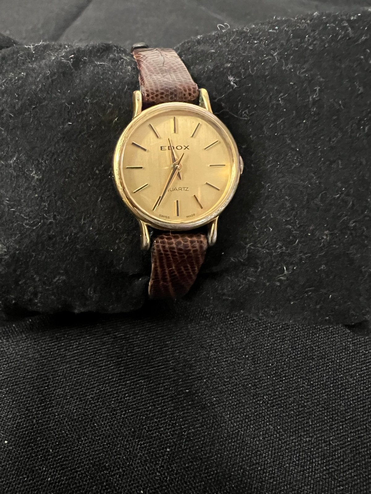 Edox Quartz Dames Horloge - Elegant en Tijdloos, Overige merken, Overige materialen, Polshorloge, Ophalen of Verzenden