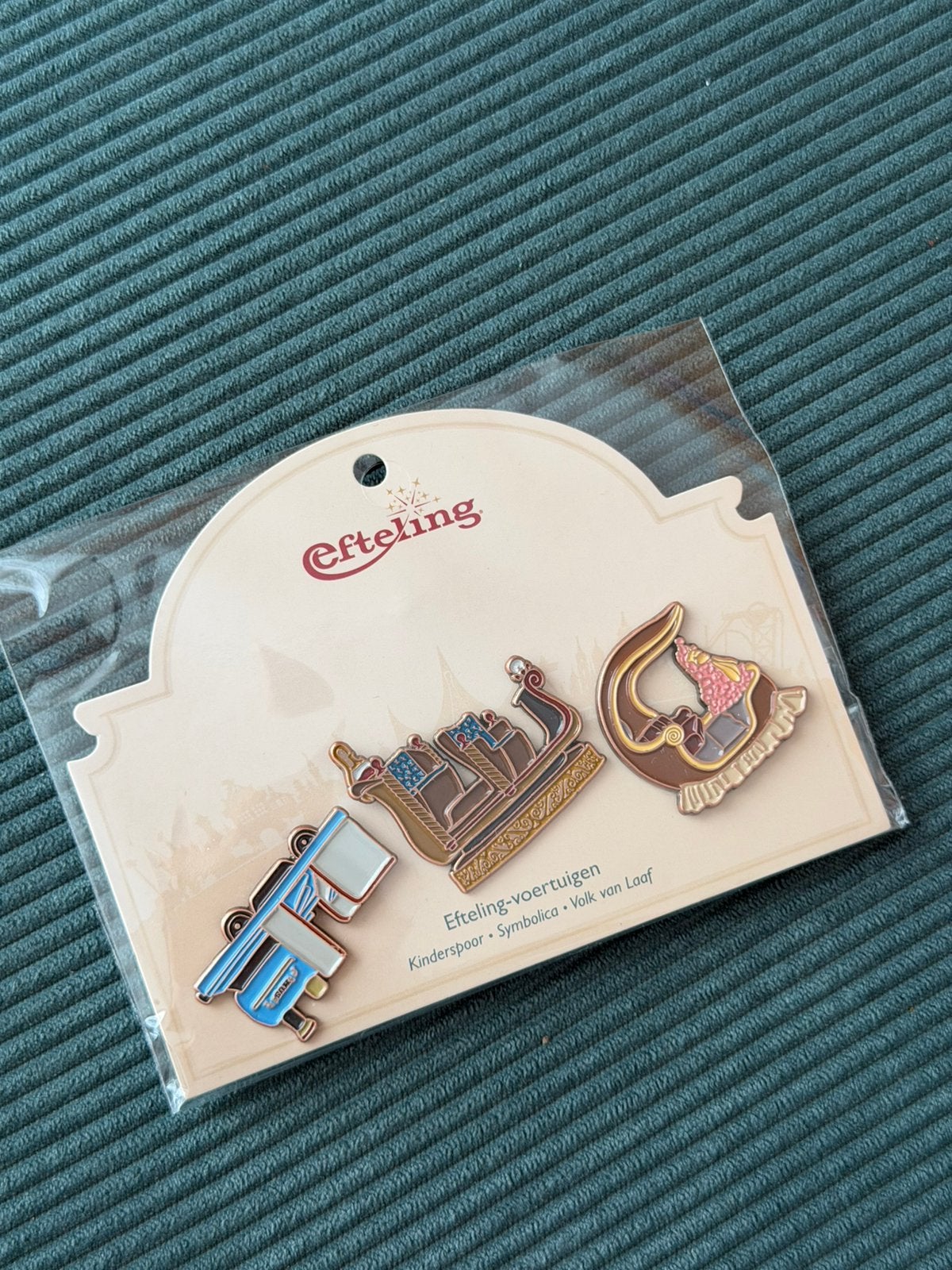 Efteling voertuigen pin - ongeopend!, Verzamelen, Verzenden, Nieuw, Button of Speldje
