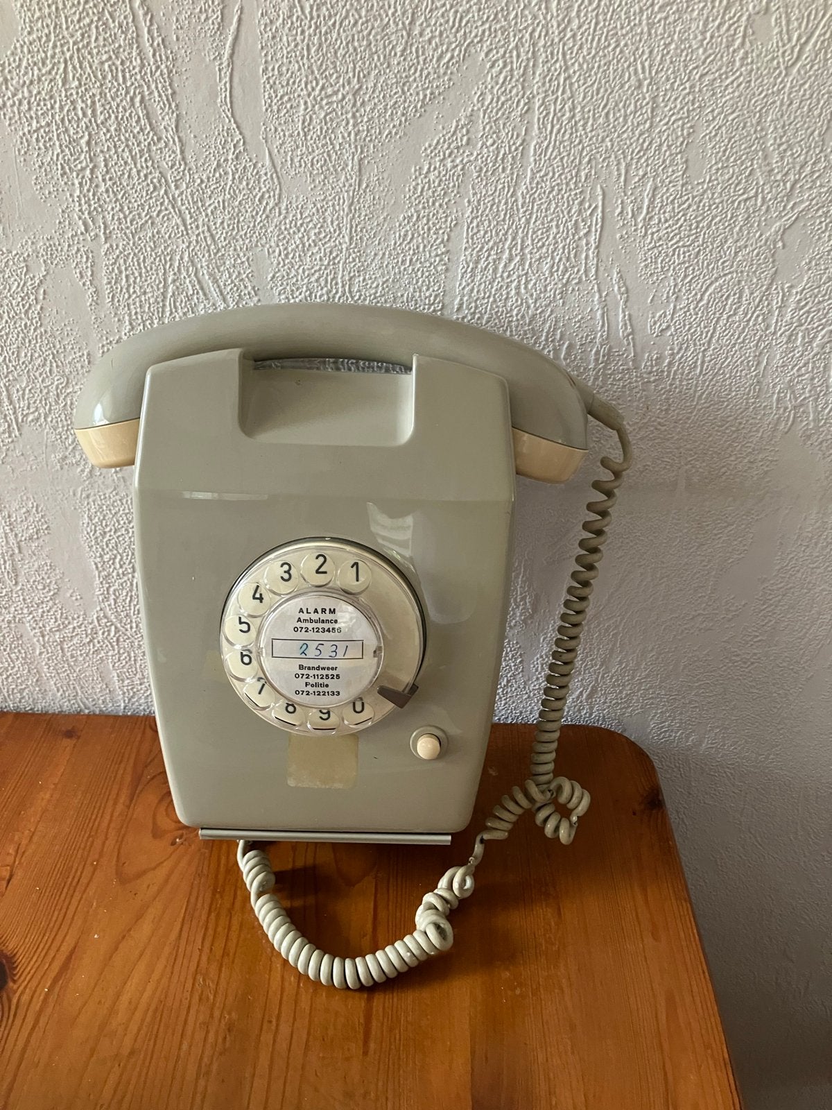 Vintage Ouderwetse Telefoon met Draaischijf, Ophalen, Gebruikt, Met draaischijf