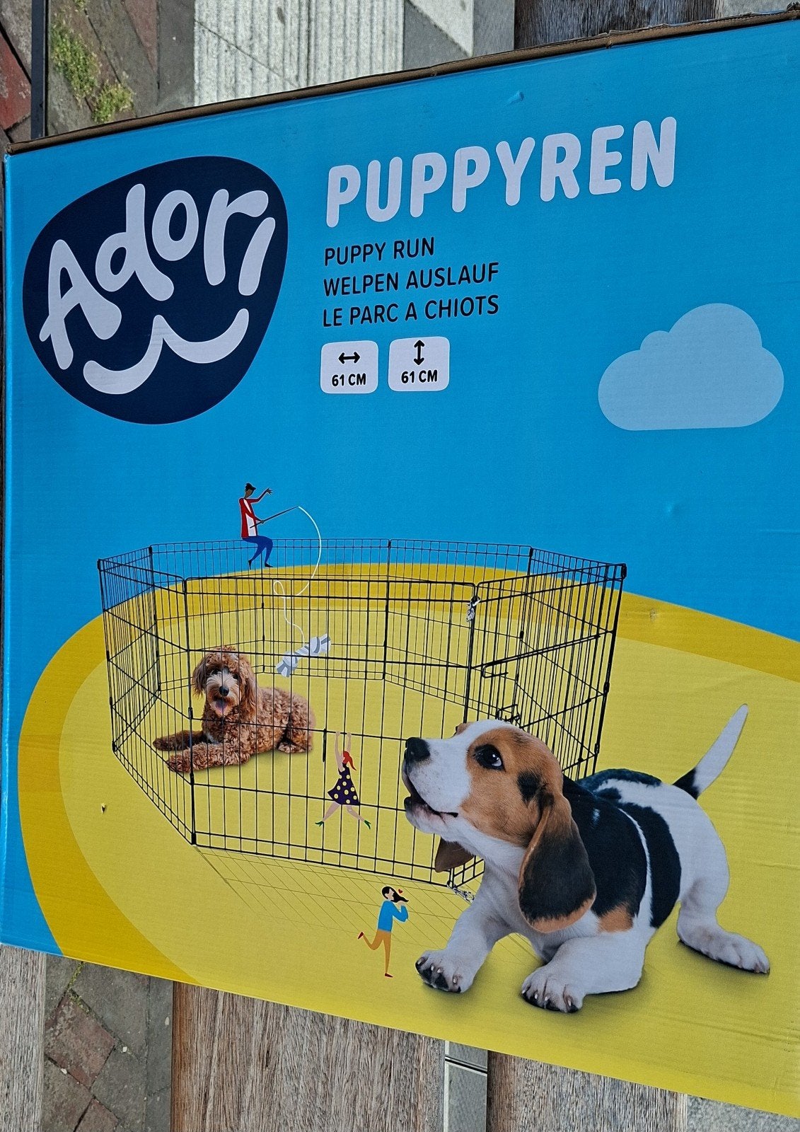 Puppyren, Adori, Ophalen, Nieuw, Hondenren